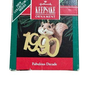 Hallmark Keepsake 1990 Fabulous Decade Tree Ornament Christmas Holiday Vintage